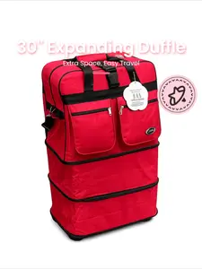 30” Expandable Rolling Duffel Bag ️ Extra Large Travel Luggage with Wheels