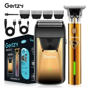 Men's Shaver & Trimmer Set with LCD Display, Rechargeable Beard Trimmer Gift for Him, Father's Day Christmas Birthday Present