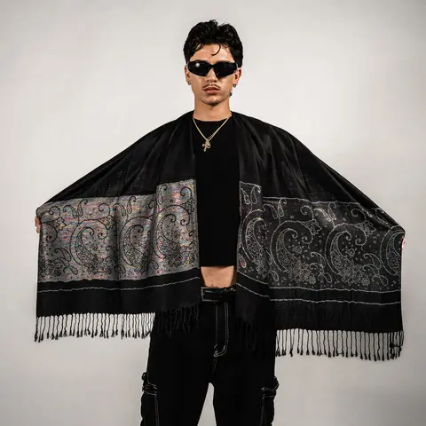Mystic Paisley Rave Pashmina Scarf