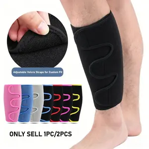 Compression Calf Support Sleeves, Adjustable Velcro Leg Wrap Design, Lightweight Sport Support Brace, Must-Have Running Hiking Workout Gear for Adults