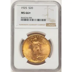 Saint-Gaudens Double Eagles (1925 $20 NGC Plus)