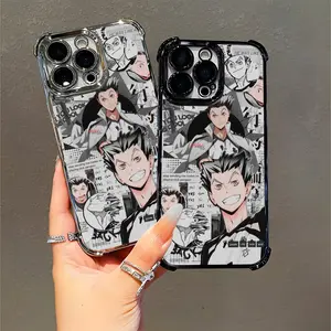 Haikyuu!! Anime Fan Phone Case Compatible with iPhone 11/12/13/14/15/16 (Pro Max/Plus) Cool Collage Design for Volleyball Lovers