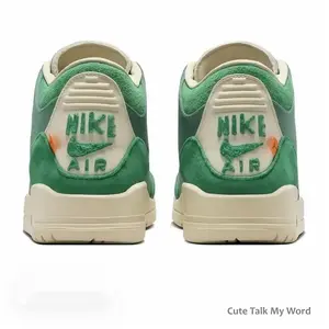 Forest Green Retro Mid-Top Sneakers - Canvas & Suede Mix with Orange Accents for Streetw. shoes