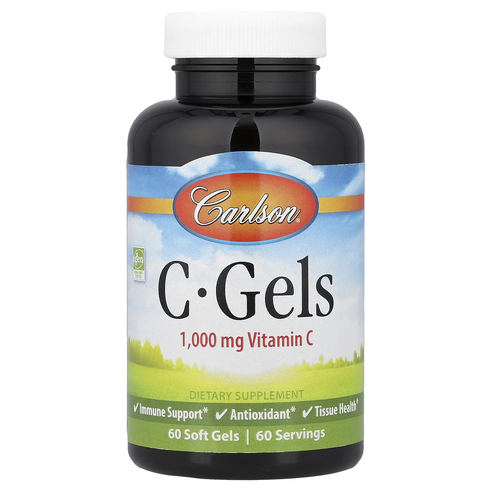 Carlson C-Gels, Vitamin C, 1,000 mg, 60 Soft Gels