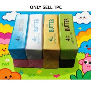 Simulation Butter Shape Slow Rebound Stress Relief Toy, Funny Fun Decorative Item, Photo Prop, Unique and Creative Design