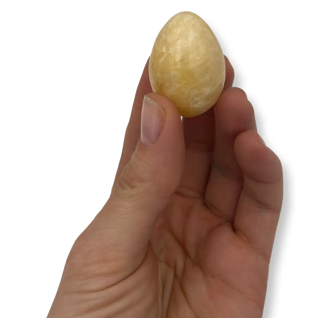 Yellow Calcite Crystal Egg