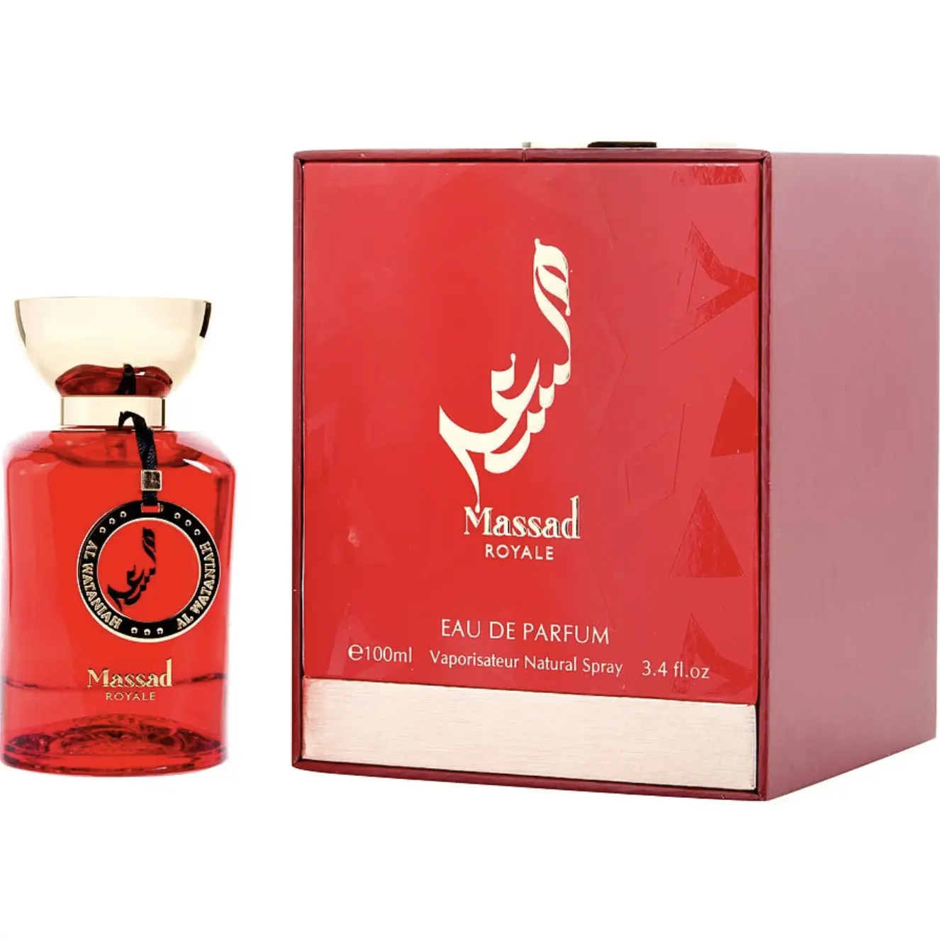 Al Wataniah Elite Massad Royale EDP Perfume 3.4oz 100ml Rich Niche Fragrance for Everyday Wear or Special Occasions Unique Aroma