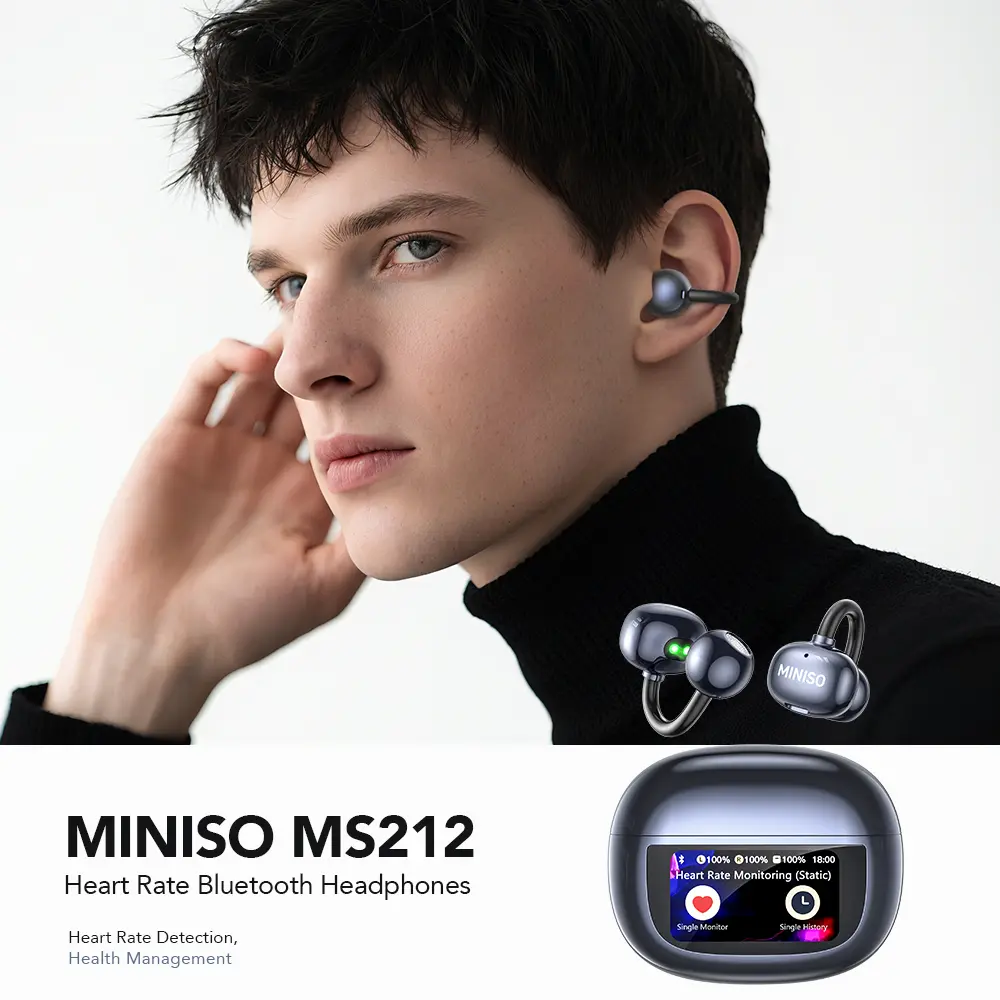 MINISO MS212 Clip On Wireless Headphones with 2025 Bluetooth 6.0 MINISO MS212 Clip On Wireless Headphones with 2025 Bluetooth 6.0