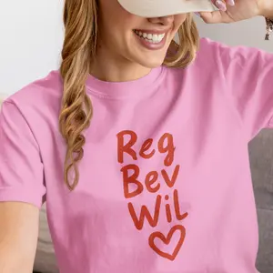 Reg Bev Wil Graphic Tee - Medium Length Crew Neck Short Sleeve Unisex Casual Cartoon Tee for Summer - Soft Cotton Blend with DTG Print - Perfect for Pretty Woman Fans