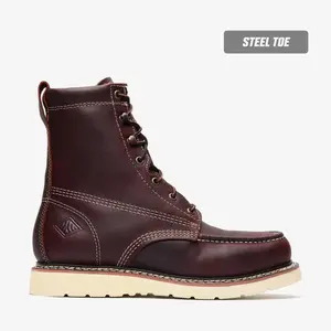 Botas de Trabajo Frontier Classic 8" Horma Moc (Punta de Acero) - Bonanza Boots
