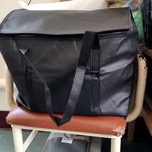 LMMAKE Professional Collapsible Cooler Bag Stand-Upright Insulated Leak-Proof Zipper Reusable for Food Transport Groceries Meal Delivery Services Large Capacity Durable Fabric Extra-Large Size