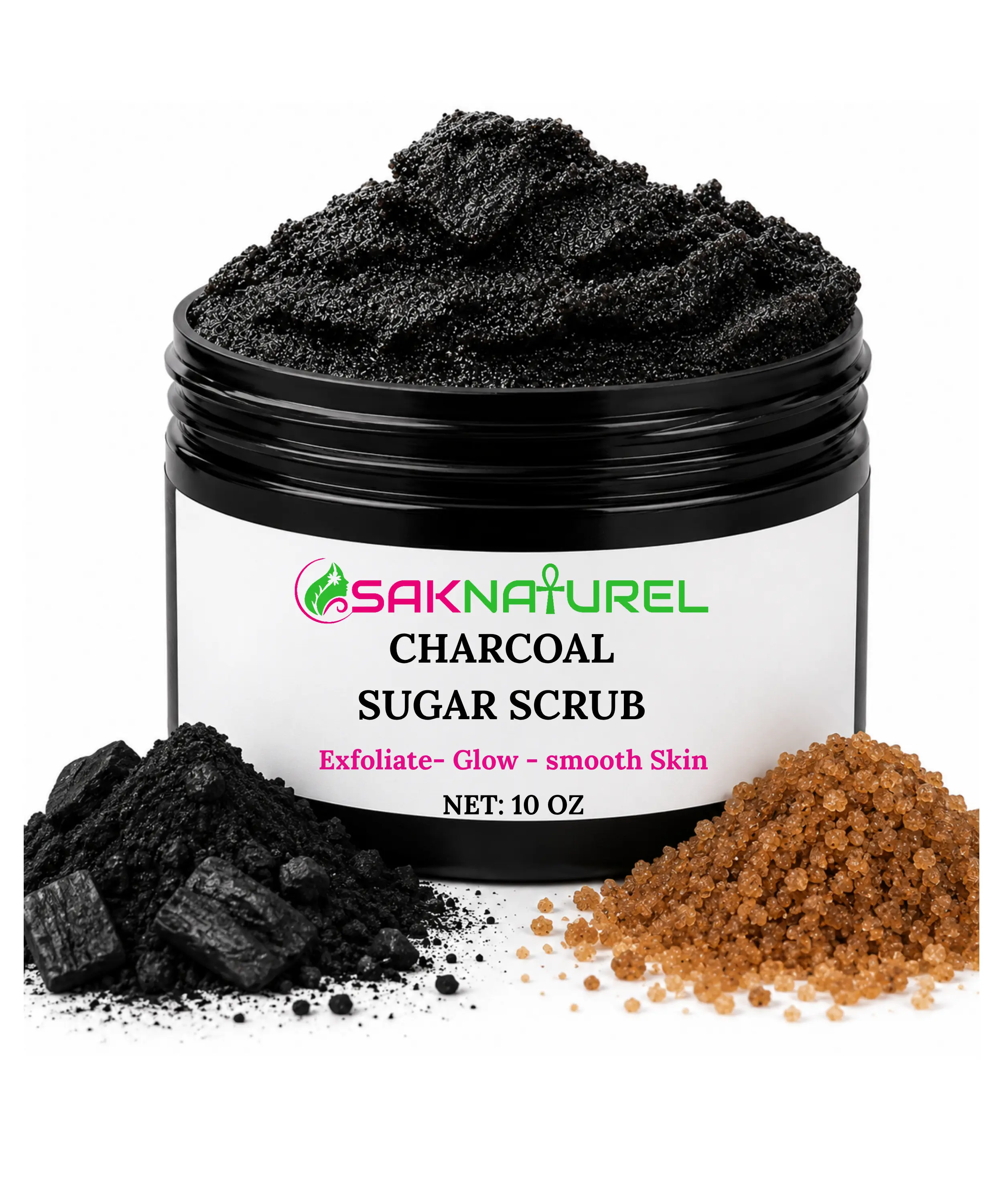 DETOX CHARCOAL SUGAR SCRUB BODY SCRUB,  Brightening Sugar Scrub for glowing Skin, Body Scrubs & peels, body scrubs, sugar scrubs, Skin exfoliater, Skin Brightening, Carrot complexion, Asosi Papaya Carrot