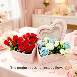 2 Counts Heart-Shaped Gift Box, Elegant Design, Perfect for Valentine's Day and Weddings, Ideal for Celebrations and Gifting