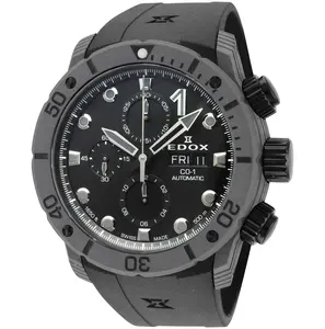 Edox Men's CO-1 45mm Automatic Watch 01125-CLNGN-NING