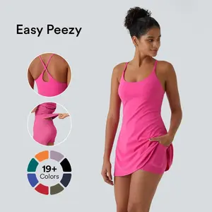 Halara Softlyzero Plush Backless Active Dress-Easy Peezy, Spring Dresses, Dance Dresses for Women#TikTokShopSpringGlowUp