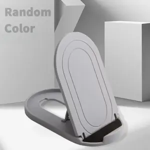 Gift【1PCS】Foldable Cell Phone Stand, Oval Shaped Multi-Angle Universal Pocket Mobile Phone Holder, Portable Adjustable Desktop Holder Compatible with Tablets Smartphones