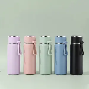 Stainless Steel Vacuum Insulated Cup, High-Value Bullet Head Large Capacity Portable Thermos, Ideal for Students, Workers, Moms