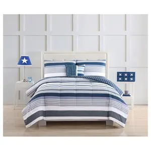 My World Mason Stripe Twin Comforter Set