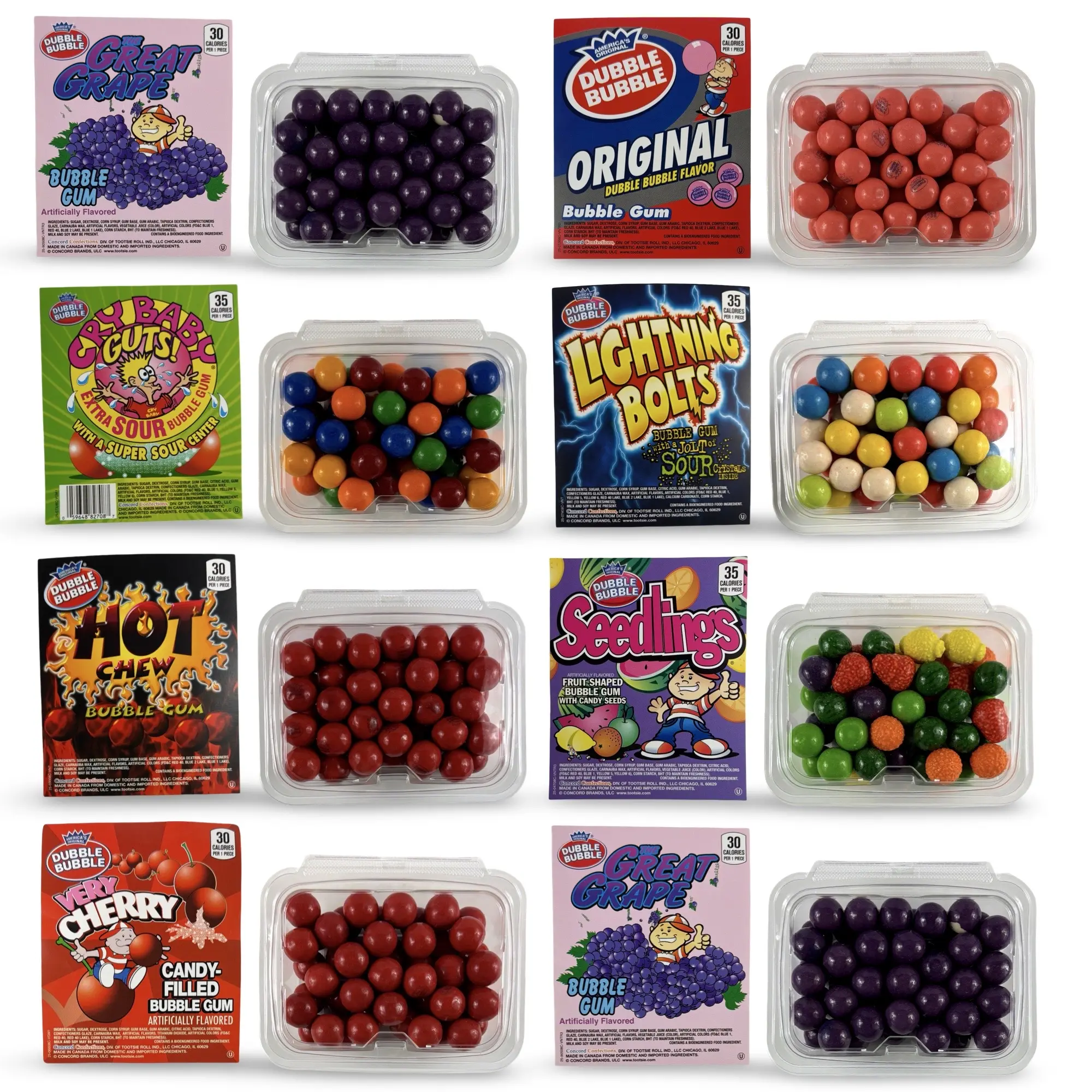 Dubble Bubble Gumball Tub – Classic & Filled Bubble Gum | Choose from 25+ Flavors