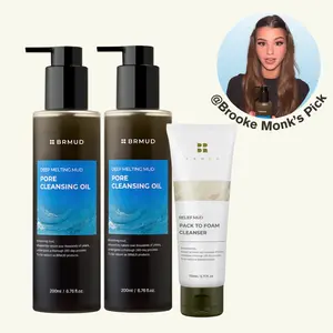 [Brooke Monk’s Pick] BRMUD Deep Melting Mud Cleansing Duo (2+1 FREE) – FREE Pack to Foam Cleanser Gift | Deep Pore Cleansing Set