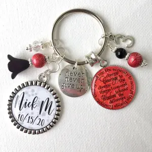 Personalized Sobriety Keychain