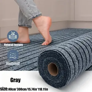 Luxury Thick Self-Adhesive Carpet, 6mm, Easy to Cut and Clean, Durable Non-Slip Pad for Living Room, Bedroom, Bathroom, Kitchen, Hallway, Balcony, Stairs