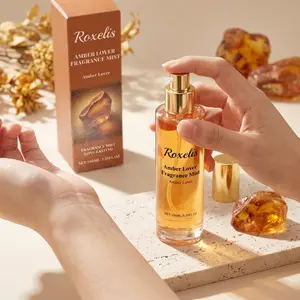 Roxelis Amber Romance Perfume Spray 100ML, Long-Lasting Fresh Natural Scent, Perfect for Couples Dating, Portable Atmosphere Encounter Fragrance