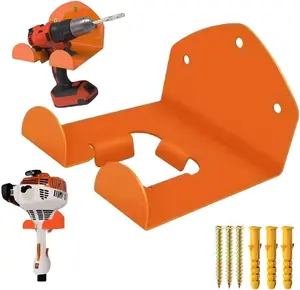 Heavy Duty Weed Eater Hanger Storage - Garage Organizer Wall Hanger for Grass Trimmer Hedge Trimmer & Garden Tools - Rust-Resistant Steel Construction - Quick Installation - 1-Pack