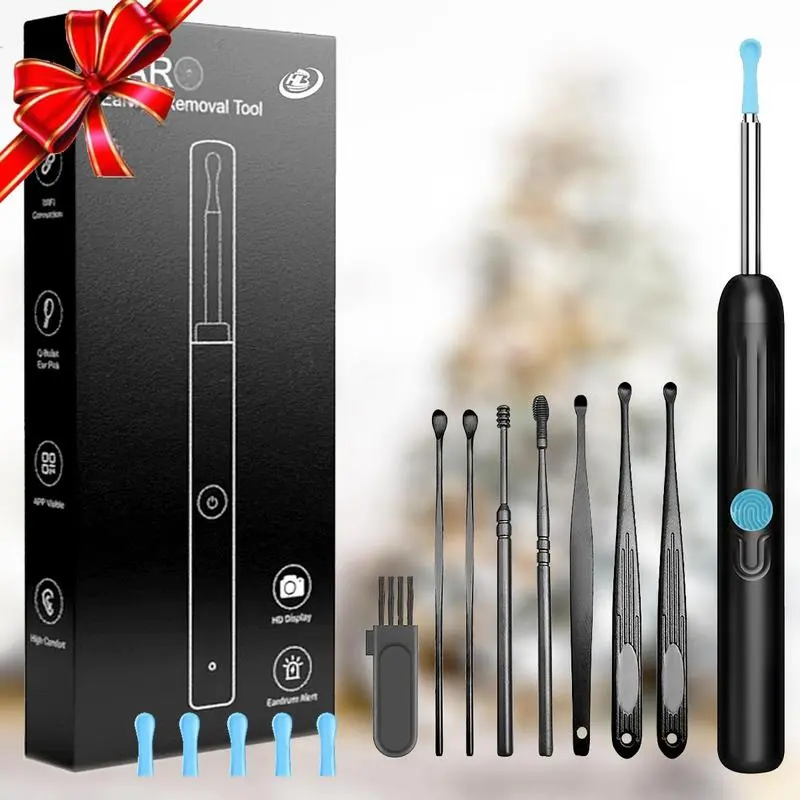 Ear Wax Removal - Earwax Removal Kit with Light - Ear Camera with 6 Ear Spoon - For iOS & Android -  New Year Gift,gifts for women,gifts for men