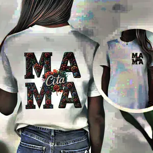 100 Percent Cotton Casual Style T Shirt Mama Cita Floral Design Summer Wear Gift For Mom Soft Feel Tee