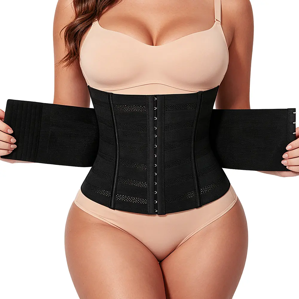QueenralQAQ Women’s Double-Layer Waist Trainer Shaping Belt for Tummy Control Shapewear Bra Waist Cincher waist trainers shapewear women shapewear faja waist trainer full body fajas colombianas tummy tuck shapewear  waist tranier fajas para mujer Womenswe