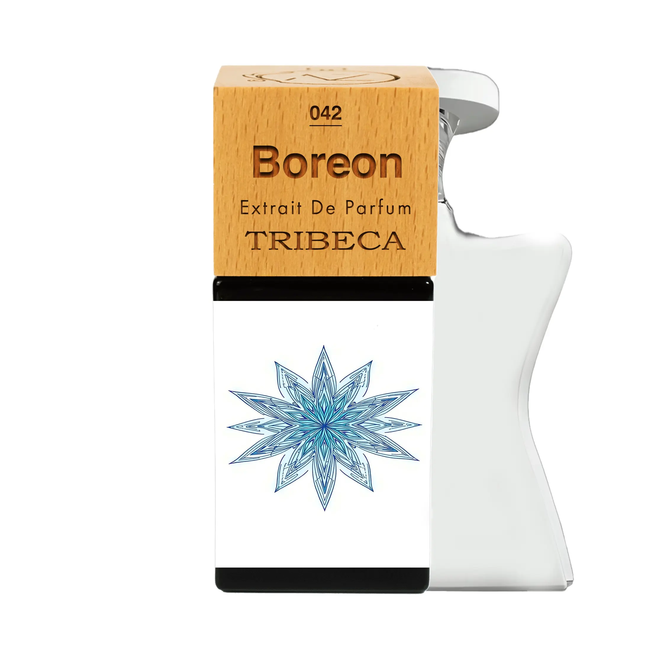 Boreon N°42 | Hazelnut, Cacao, Jasmine Sambac, Cedar; Ambroxan, Caramel, Moss. Home fragrance
