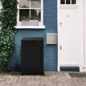 Secure Package Delivery Lockable Box For Porch Or Office，48 Gallon Organiser Installation Shiny Waterproof