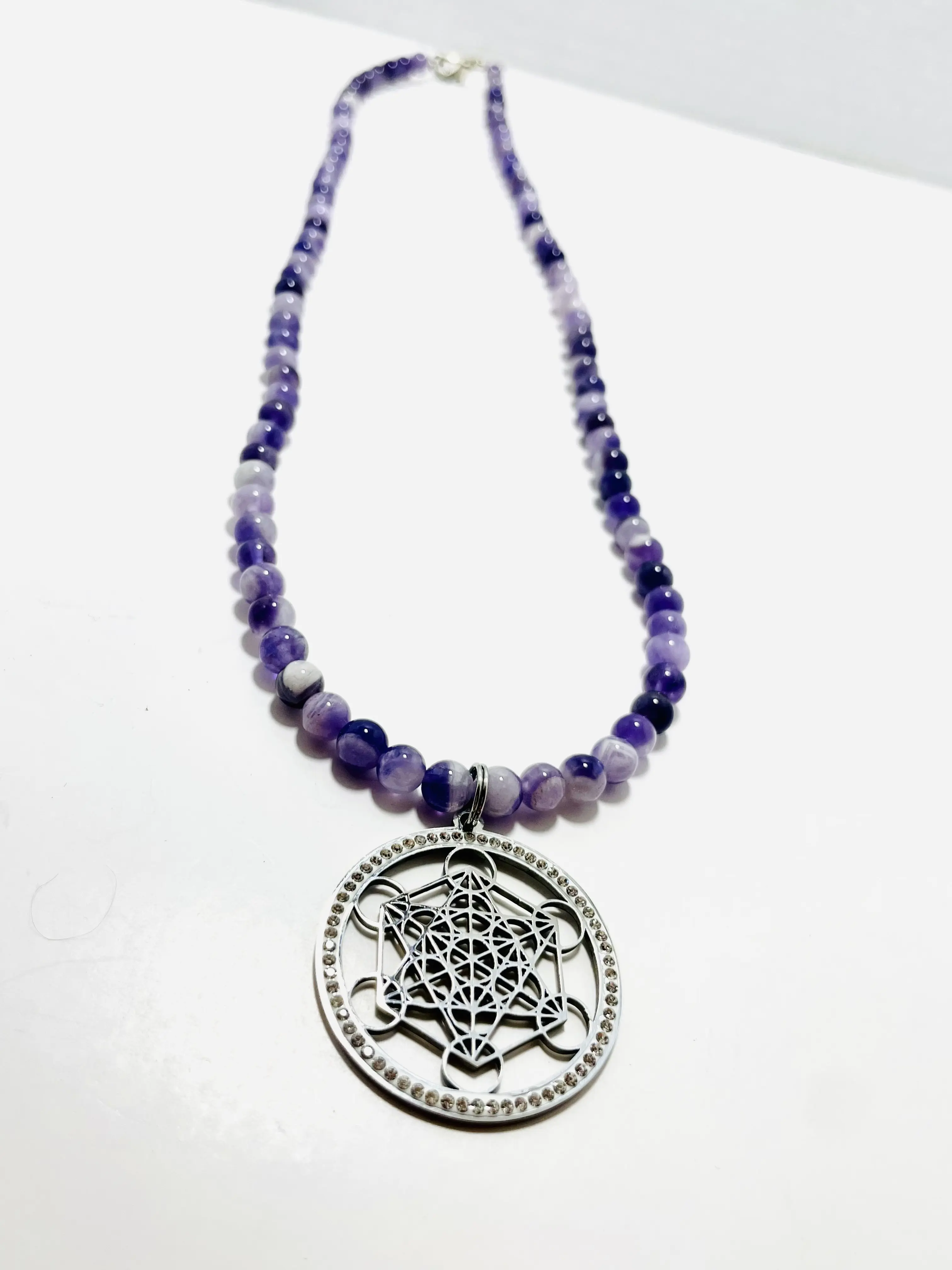 24” Stainless Steel Metatron’s Cube Necklace – Sacred Geometry & Spiritual Clarity By Mad Mellow | Jewelry for the Mindful & Aligned