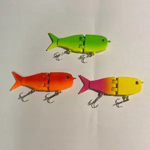 3Pc Mini Swim Baits Realistic Design Dual Hooks Slow Sinking Action BFS Compatible Hand Painted High Quality Bass Fishing Lures for Bass Trout & Perch
