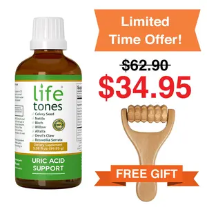 Buy Uric Acid Support Tincture,  Get a Free Wooden Massager