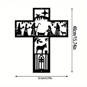Christian Cross Wall Decor, Premium Interior Decoration, Suitable for Laptop Accessories, Phone Stickers, Helmet Decals, Car Window Graphics