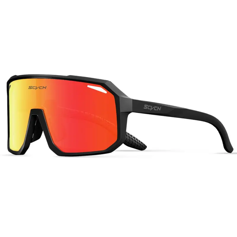 Sporty Unisex's Letter Pattern Cycling Glasses, Sport UV400 Sunglasses, Sports Eyewear for Fishing Driving Riding, Sports & Outdoor Clothes Accessories, Sports Eyewear for Men & Women, Fall Outfits, Fallfreshness