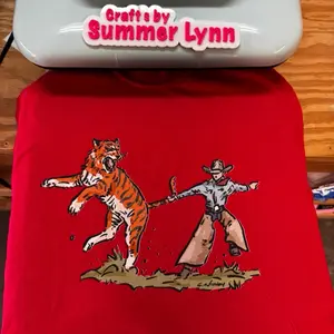 Tiger by the tail Tshirt Top Gilden brand