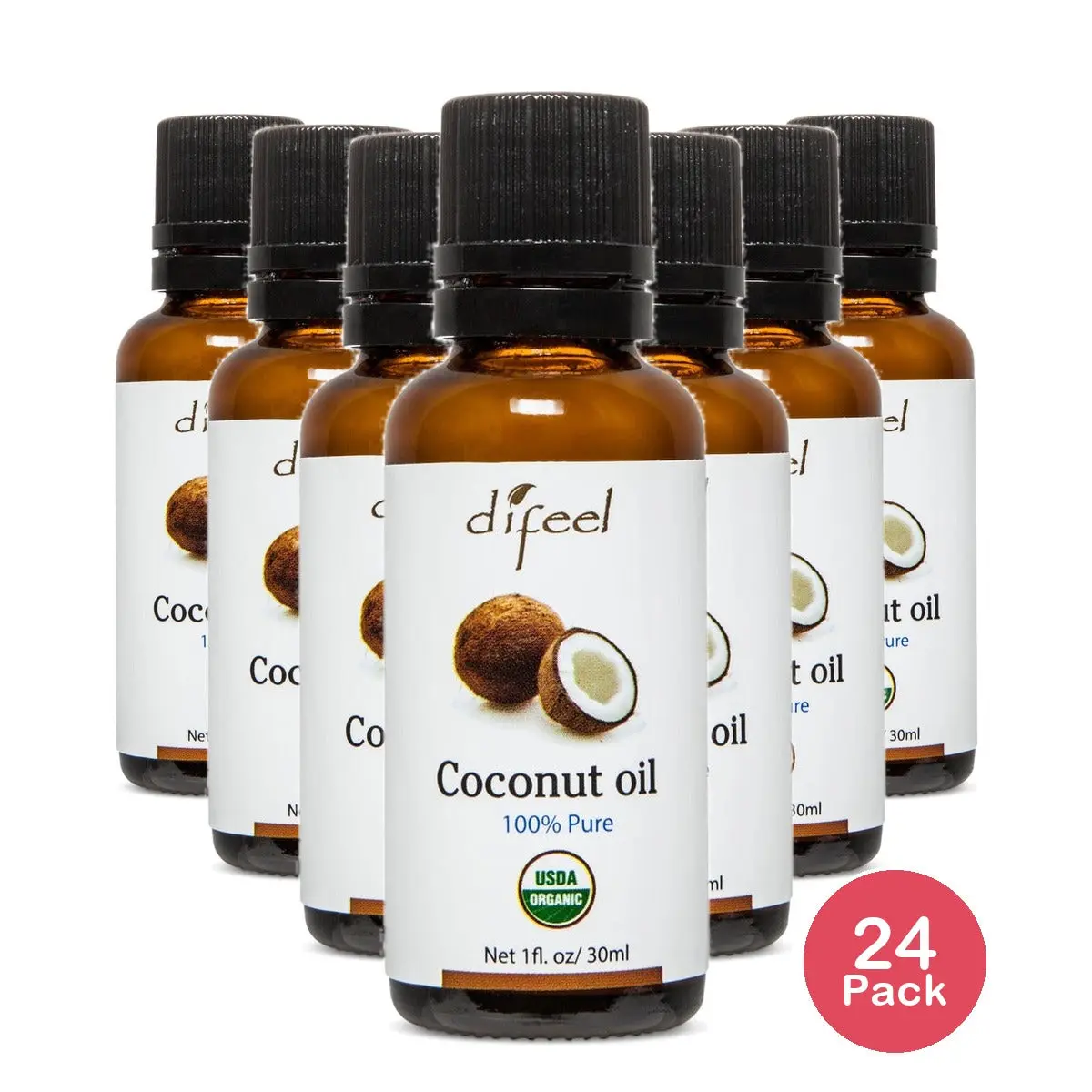Difeel Pure Essential Oil Coconut 1 Oz (Pack of 24)