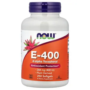 NOW Foods E-400, 268 mg (400 IU), 250 Softgels