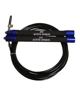 Fit Active Sports Adjustable Speed Jump Rope for Men and Women - Lightweight Cable for Cardio, Agility, HIIT and Cross Training
