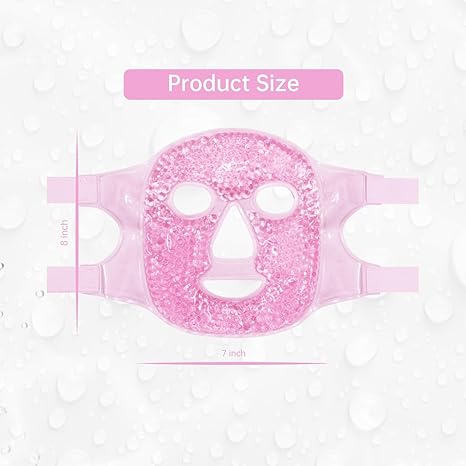 Face Ice Mask Gel Packs Hot & Cold Compress for Face Jaw Nose Dental Cosmetic & Laser Surgery Recovery Reduce Swelling Puffiness Dark Circles & Headache Relief Reusable Ice Pack for Women