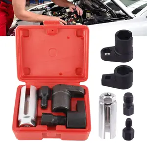 5-Piece Oxygen Sensor Tool Kit Set, Disassembly Tool with Sleeve and Wrench Assembly for Workshop and Home Use (Compatible with Festive & Party Supplies)