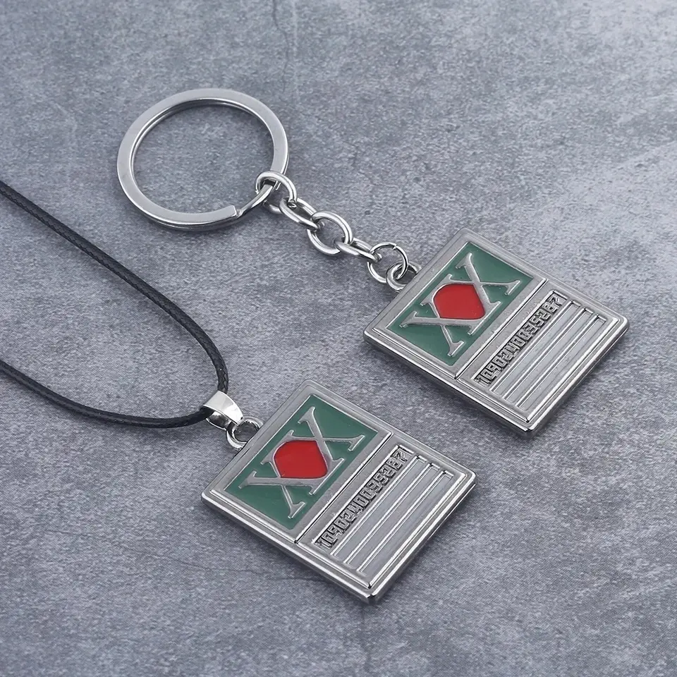Fantasy Adventure Card Keychain Metal Pendant Car Key Ring Bag Charm Gift