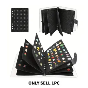 1pc Portable Badge Pin Collection Display Album Storage Solution for Collectors Jewelry Roll Storage Organizer for Pins Badges and Brooches Collectibles