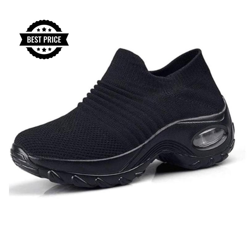 Dancing Shoes - Korean Style Slip On Summer Shoes with Mesh Cloth Upper & Polyurethane Sole for Daily Wear