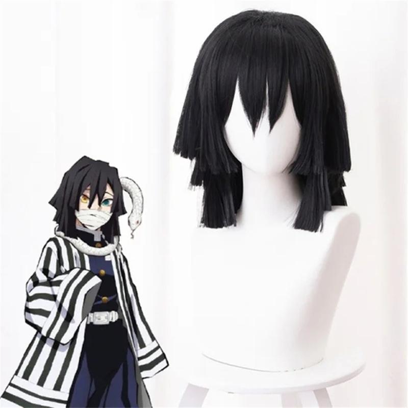 Demon Slayer Iguro Obanai Cosplay Costume Adult Anime Kimetsu No Yaiba Tanjirou Halloween Costumes Clothes Wig Set