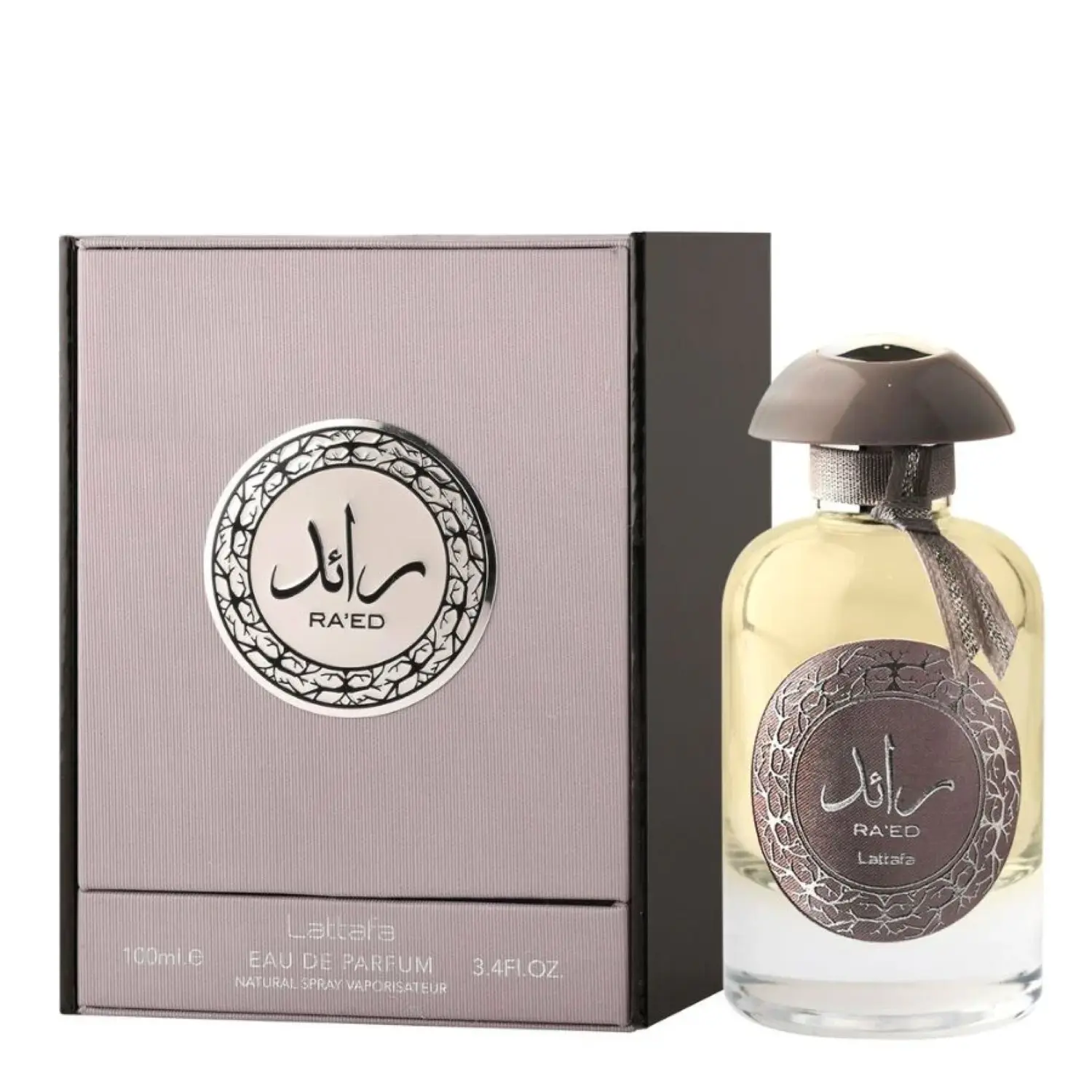 Lattafa Raed Silver for Men Eau de Parfum Spray, 3.4 Ounce