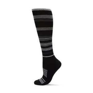 MeMoi Unisex Multi-Stripe Graduated CompressionSocks